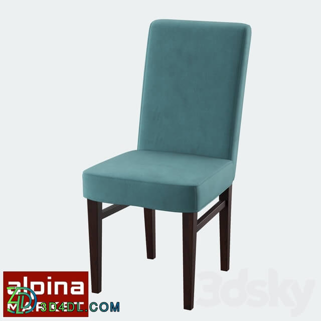 Chair - Chair soft Zanna dark walnut ALP _ ST-112_ VirginiaOcean