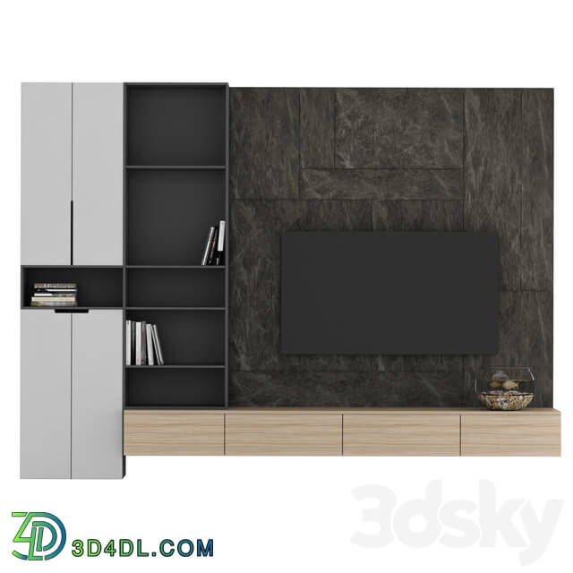 TV Wall - shelf tv stand_007