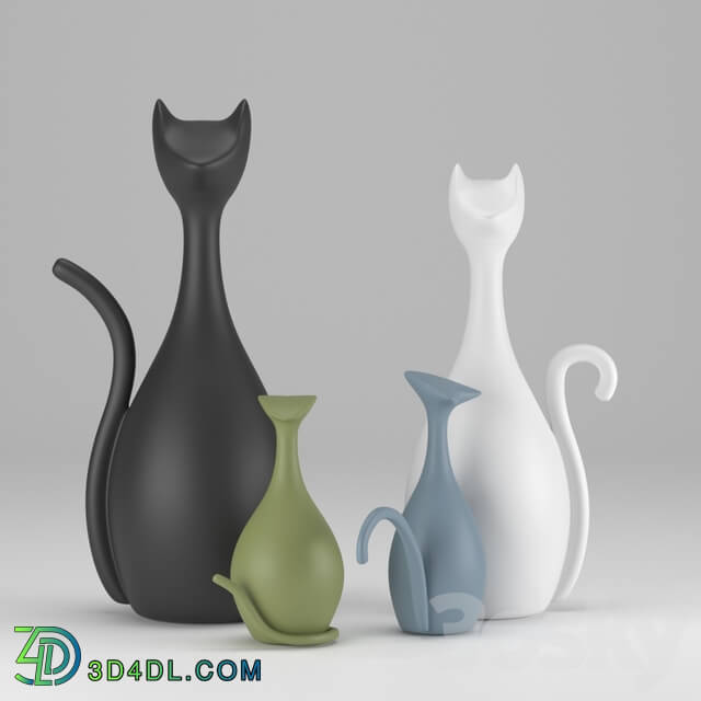 Sculpture - Ceramic cats
