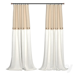 Curtain - Two Tones Slider Curtain Panel 