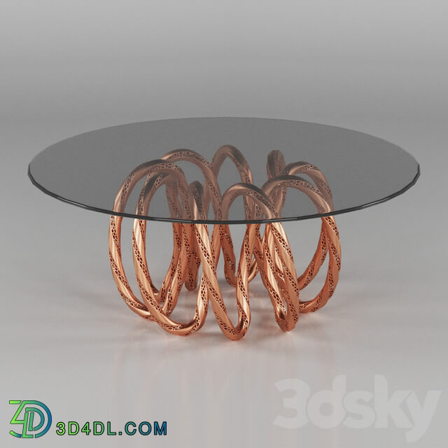 Table - Table with intertwined legs