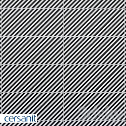 Tile - Wall insert Cersanit Evolution black and white 20x44 EV2G442 