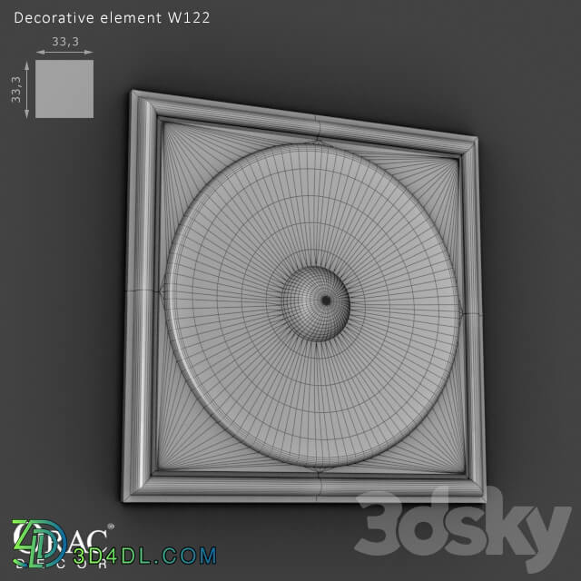 3D panel - OM Decorative element Orac Decor W122