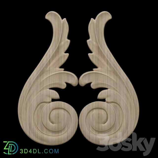 Decorative plaster - Wood decorative element