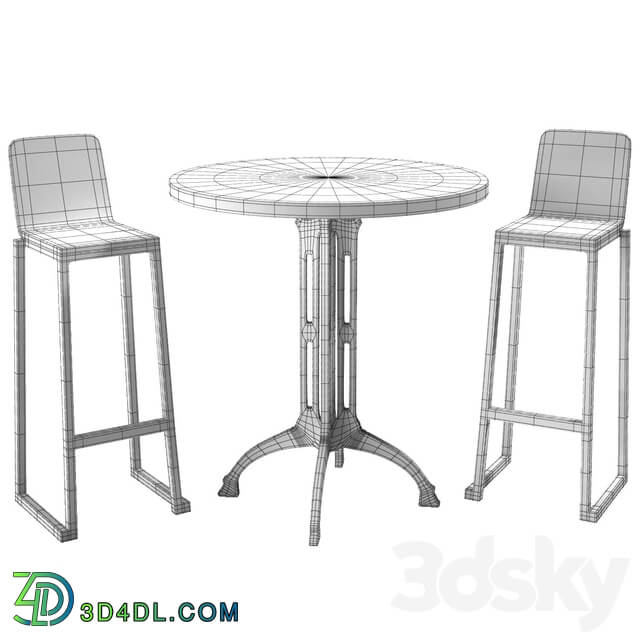 Table _ Chair - Bar table and chairs
