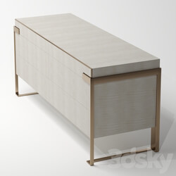 Sideboard _ Chest of drawer - Fendi Aura Chest of Draw _Stone Fiddleback Sycamore_ MBL 78E 