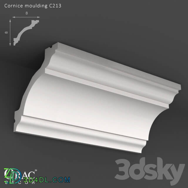 Decorative plaster - OM Cornice Orac Decor C213