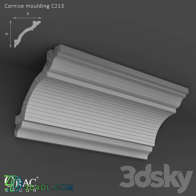 Decorative plaster - OM Cornice Orac Decor C213