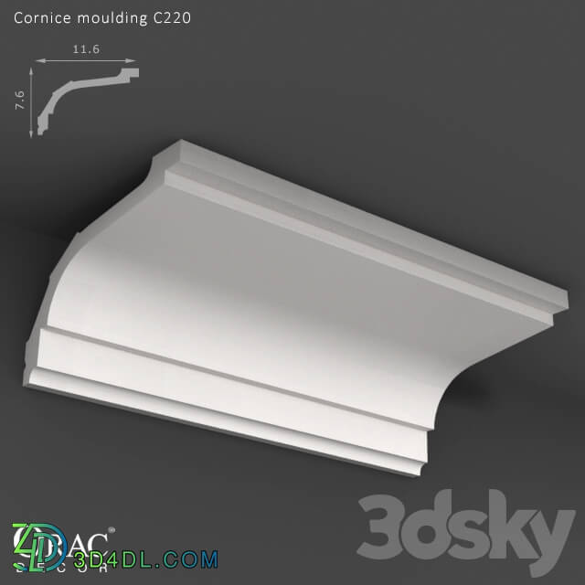 Decorative plaster - OM Cornice Orac Decor C220