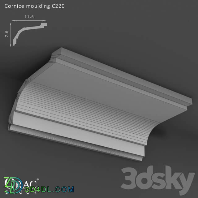 Decorative plaster - OM Cornice Orac Decor C220