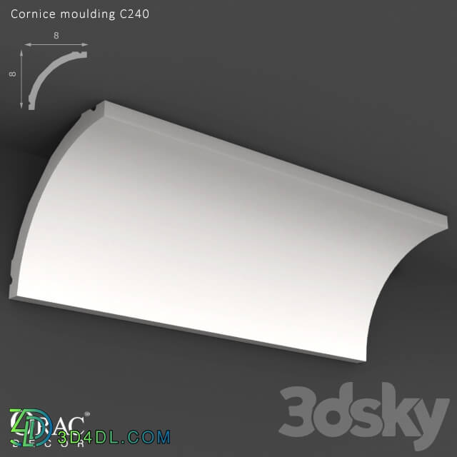 Decorative plaster - OM Cornice Orac Decor C240