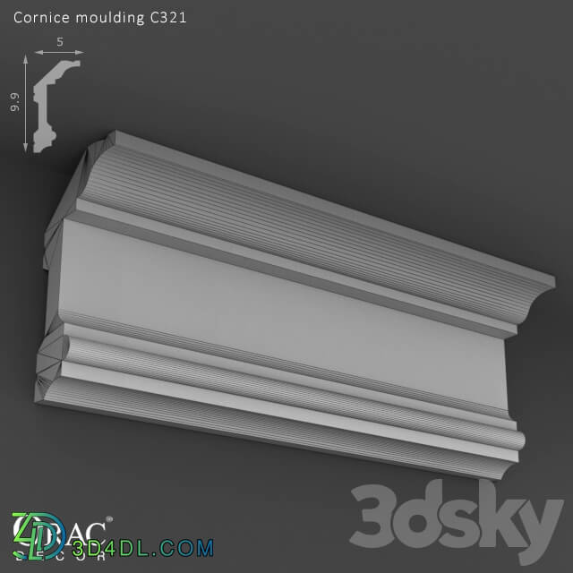 Decorative plaster - OM Cornice Orac Decor C321