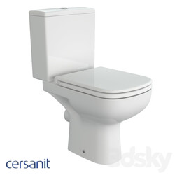 Toilet and Bidet - Wall Hung Toilet_ Color Clean on 011_ Lifting_ Easy-Off_ White 
