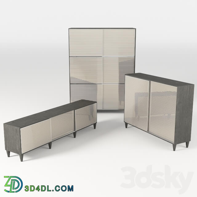 Sideboard _ Chest of drawer - Three Modern sliding Console