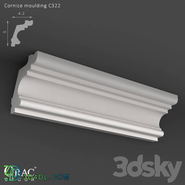 Decorative plaster - OM Cornice Orac Decor C322