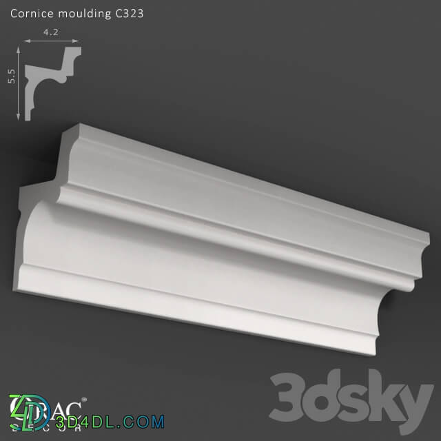 Decorative plaster - OM Cornice Orac Decor C323