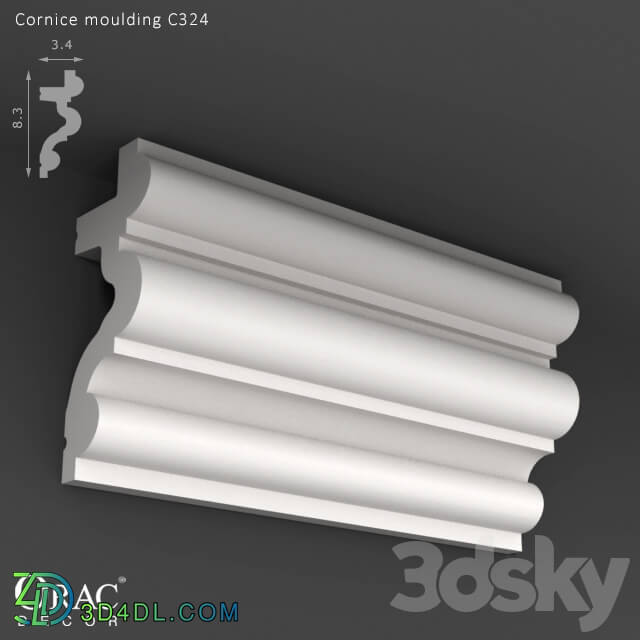 Decorative plaster - OM Cornice Orac Decor C324