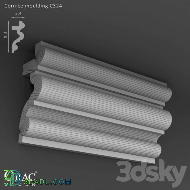 Decorative plaster - OM Cornice Orac Decor C324