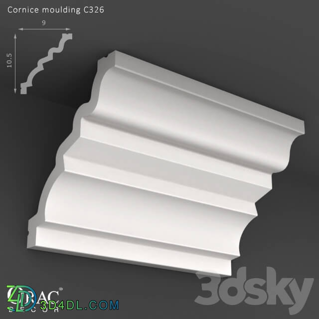 Decorative plaster - OM Cornice Orac Decor C326