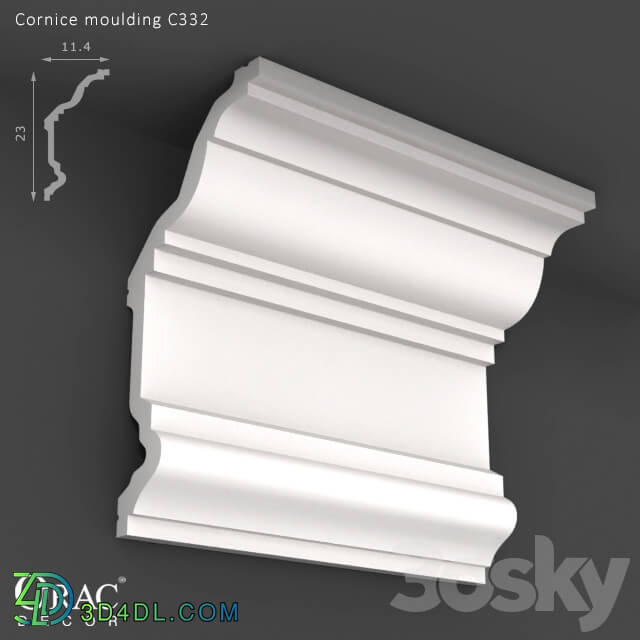 Decorative plaster - OM Cornice Orac Decor C332