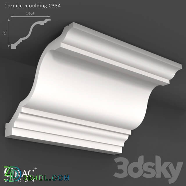 Decorative plaster - OM Cornice Orac Decor C334