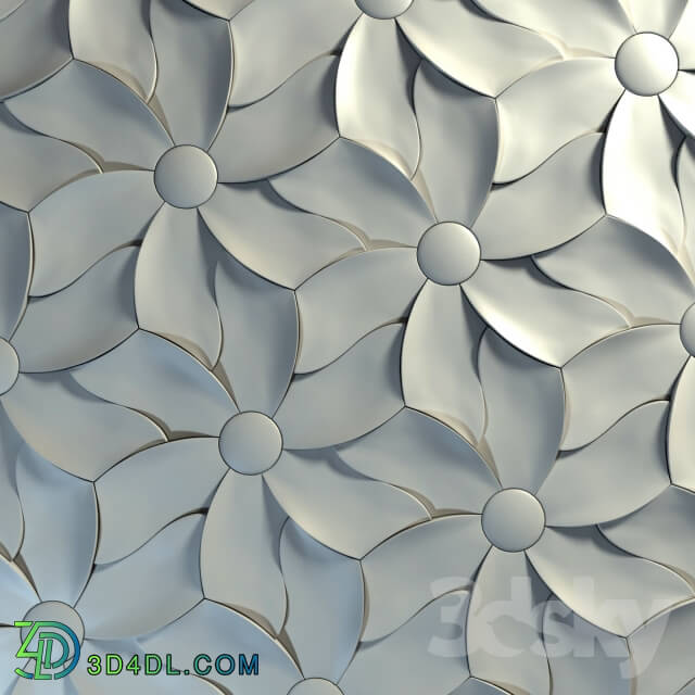 Other decorative objects - 3d tile Kaza Concrete - Petal