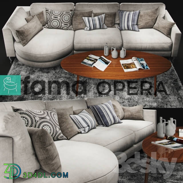 Sofa - Sofa Fama Opera White