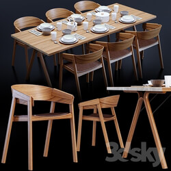 Table _ Chair - Cover chair_ Split table_ Muuto Design 