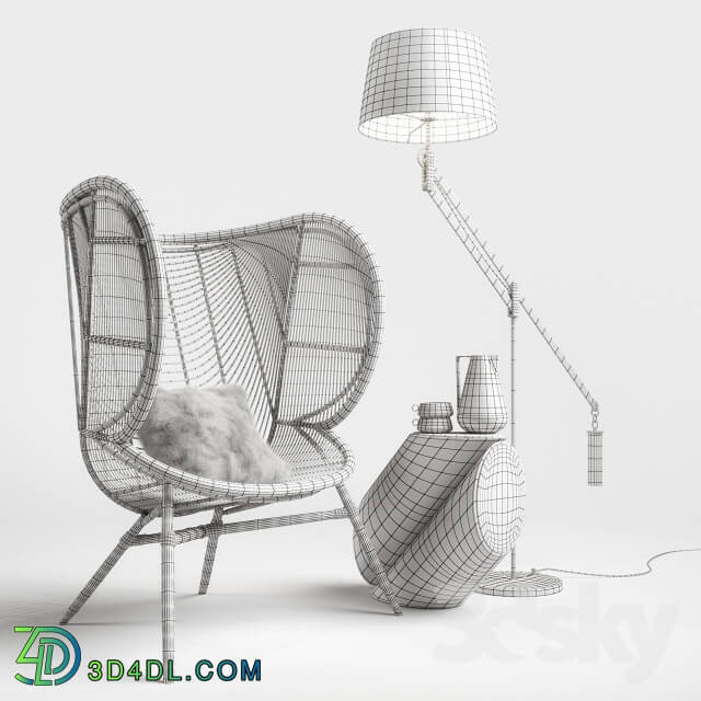 Arm chair - Greige Design Olaf Chair Set
