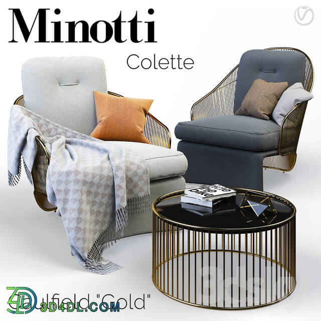 Arm chair - Minotti Colette armchairs