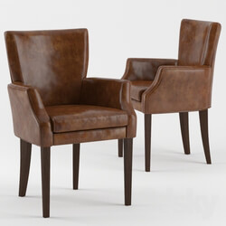 Arm chair - B _amp_ B Leather Armchair 