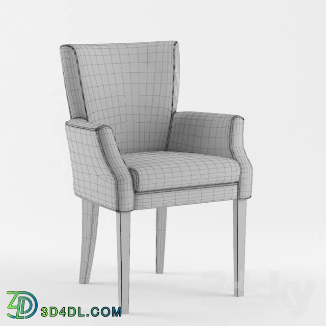 Arm chair - B _amp_ B Leather Armchair