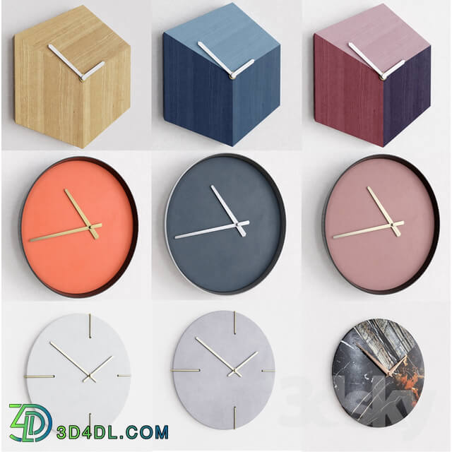 Other decorative objects - Collection of wall clocks Bolia