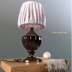 Table lamp - Table lamp made of stone 