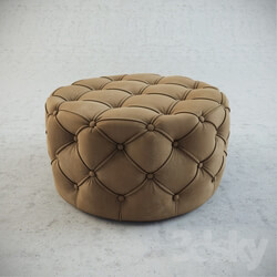 Other soft seating - Round Tufted Ottomans 