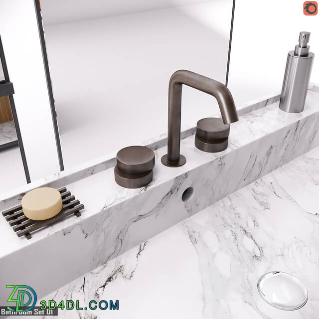 Bathroom furniture - RIG Modules - Bathroom with Decor Set 01