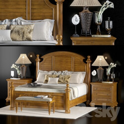 Bed - lexington home brands charlestown bed _king size_ 