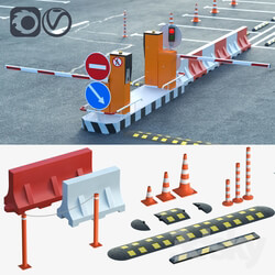 Other architectural elements - Equipment for the creation of parking lots_ road fences 