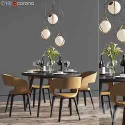 Table _ Chair - Dinning Set 25 