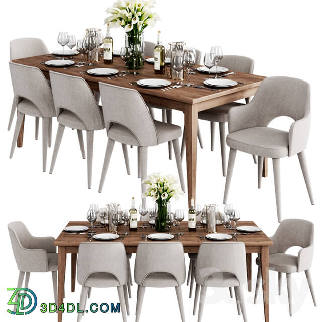 Table _ Chair - Coco Republic Dinning Set