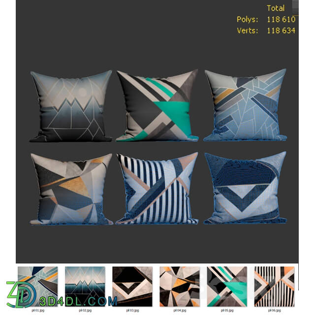 Pillows - Decorative Pillow set 175 Showroom 007