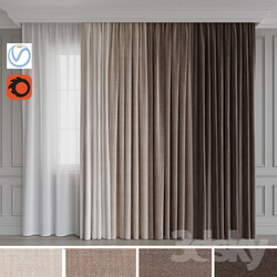 Curtain - A set of curtains 12. Beige gamma 