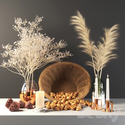 Decorative set - set355 -walnut 
