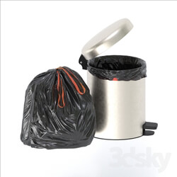 Other decorative objects - trash bag and bin 