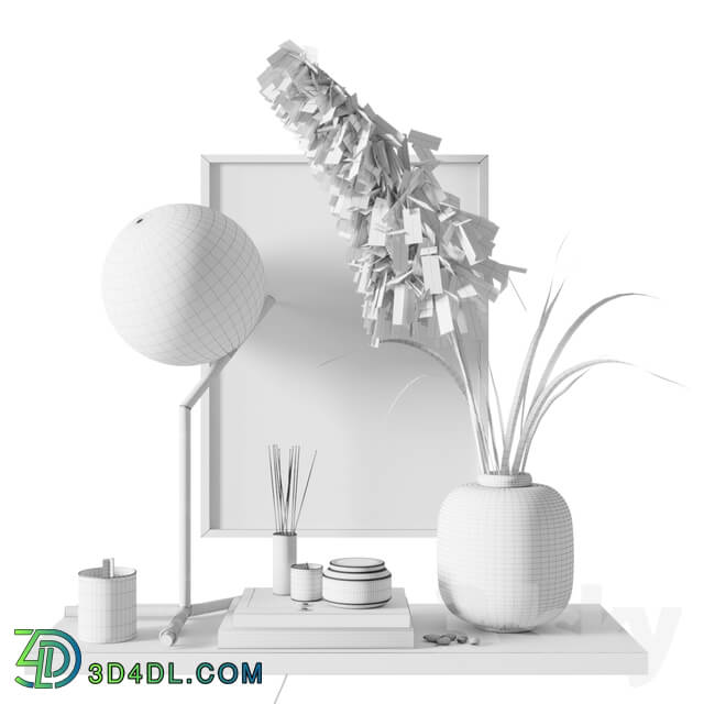 Decorative set - Decorative set with pampas grass