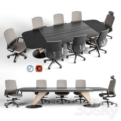 Office furniture - Delta meeting table and chair 