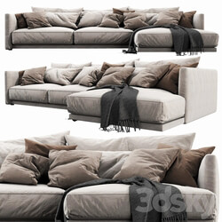 Sofa - Poliform Bristol Chaise Lounge 