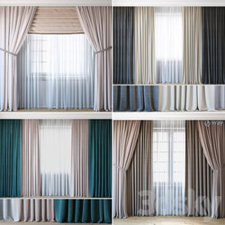 Curtain - Economical curtains _ set 03 