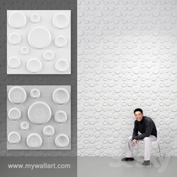 Other decorative objects - Wall 3d panels _Craters_ 