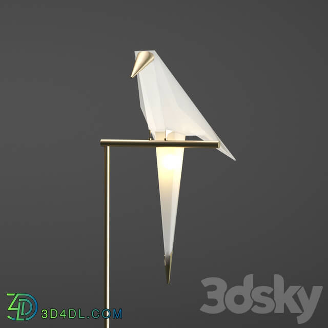 Floor lamp - Origami bird floor lamp